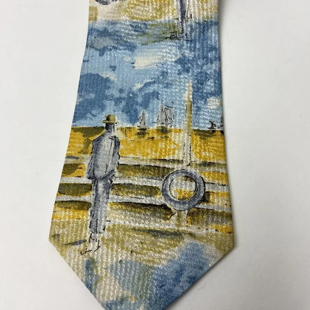 COUNTESS MARA SILK  ART TIE Cruise Ocean Vacation